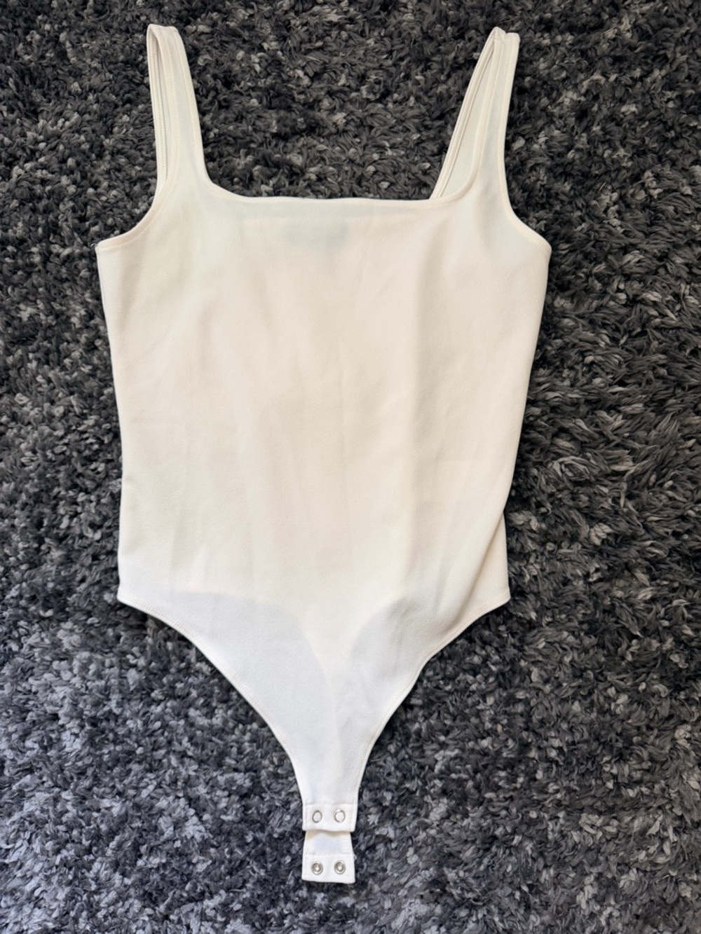 Express Cream Square-Neck Bodysuit